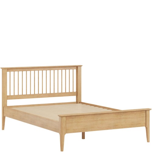 Danbury Oak 5ft Low Foot King Size Bed