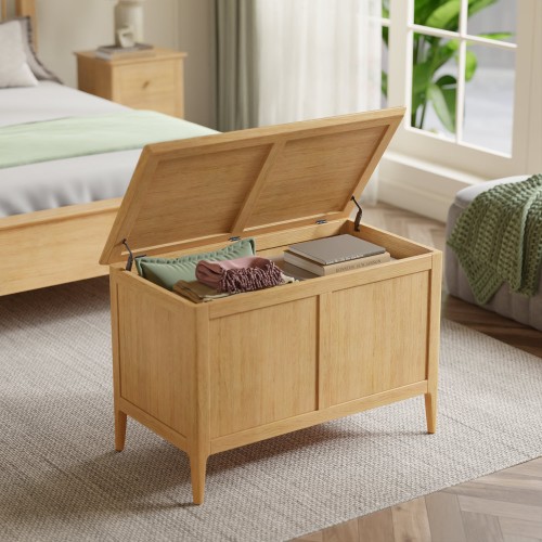 Danbury Oak Blanket Box