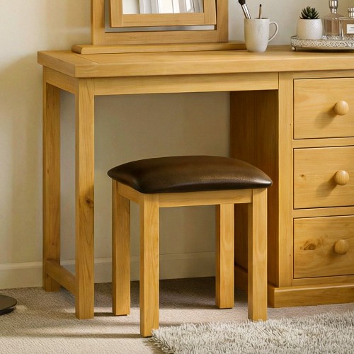 Chunky Pine Dressing Table Stool