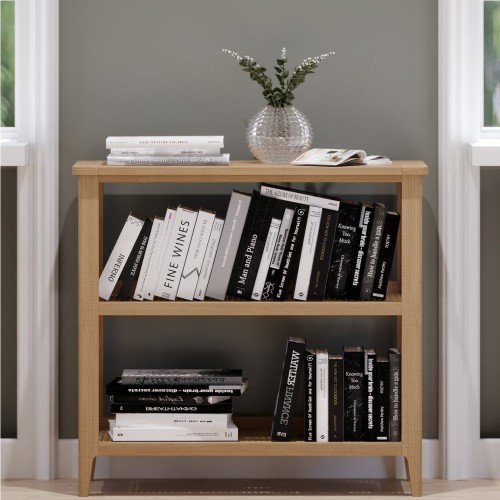 Natural cheap oak bookcase