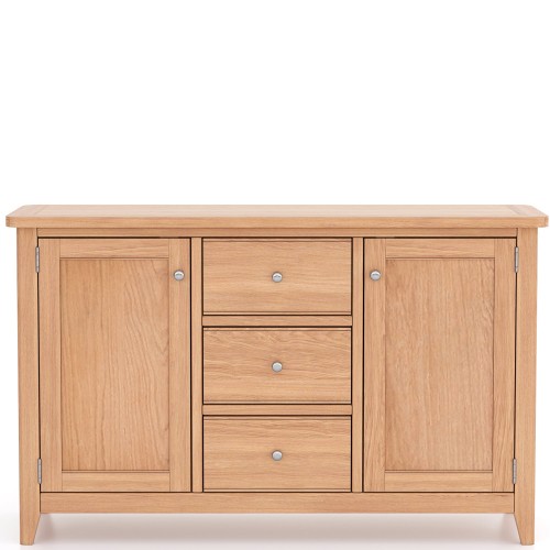 Harlyn Natural Oak 2 Door 3 Drawer Sideboard