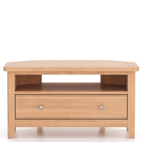 Harlyn Natural Oak Corner TV Cabinet