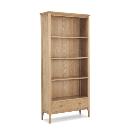 Enfield Oak Large Bookcase Lifestyle Furniture UK