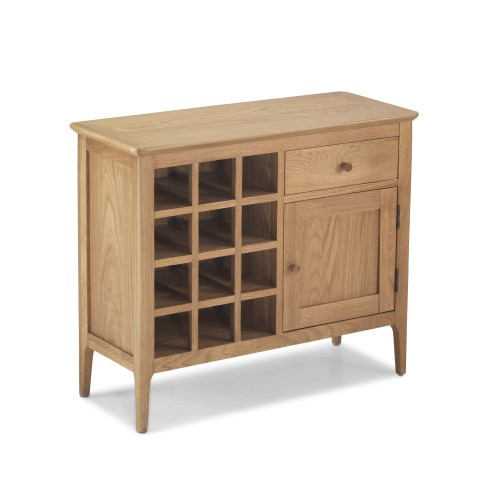 Enfield Oak Winerack Sideboard Lifestyle Furniture UK