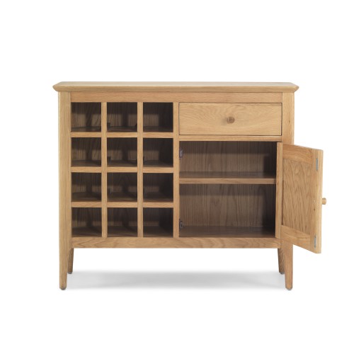 Enfield Oak Winerack Sideboard Lifestyle Furniture UK