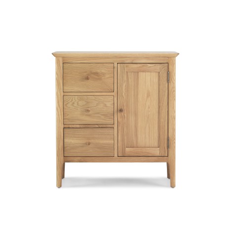 Enfield Oak Hallway Cupboard Lifestyle Furniture UK