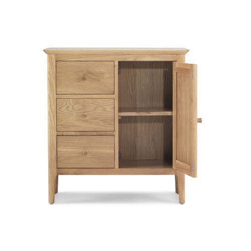 Enfield Oak Hallway Cupboard Lifestyle Furniture UK