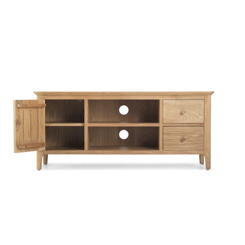 Enfield Oak Widescreen TV Unit Lifestyle Furniture UK