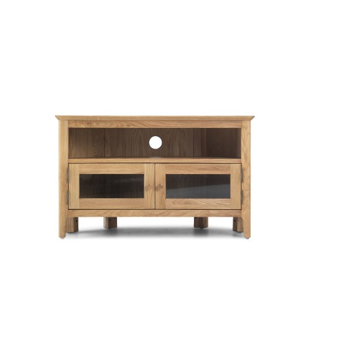 Enfield Oak Corner TV Unit with Doors