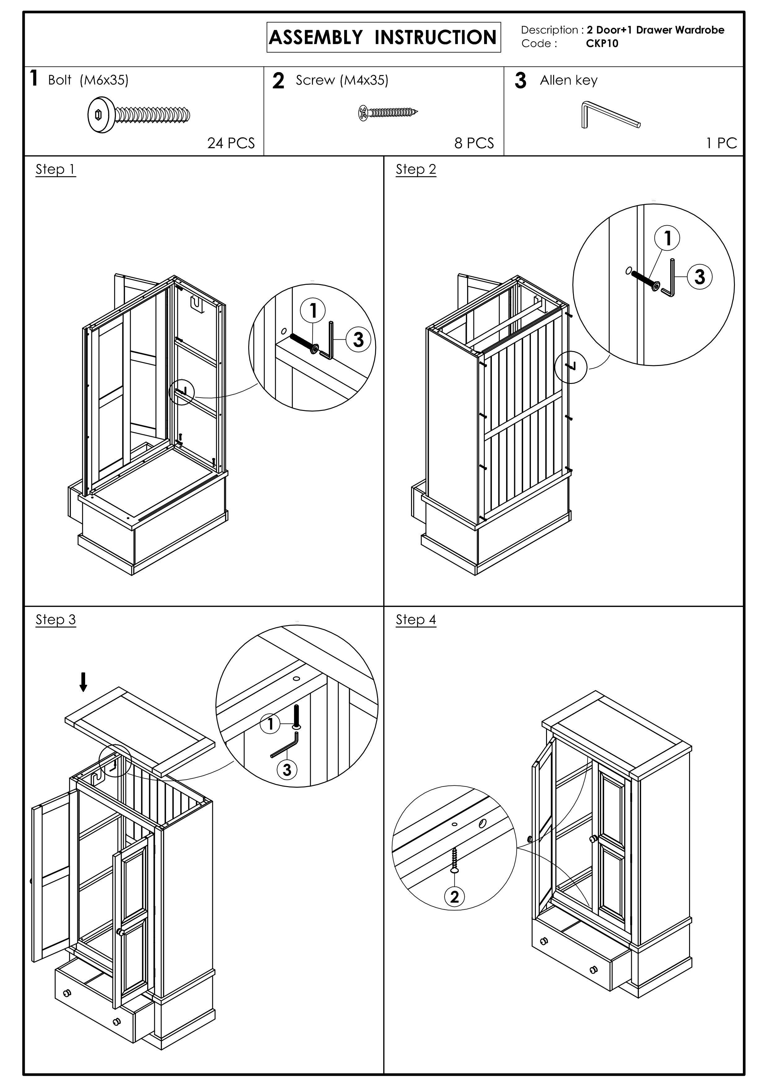 Chunky Pine Gents Double Wardrobe Lifestyle Furniture UK