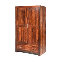 Cuba Sheesham Gents Double Wardrobe