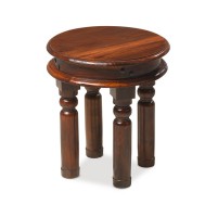 Jali Sheesham 40 cm Round Thakat Coffee Table