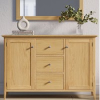 Saxbie Oak Large 2 Door 3 Drawer Sideboard