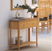 Saxbie Oak Console Table