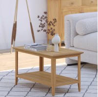 Saxbie Oak Coffee Table With Shelve