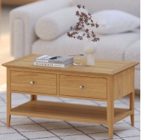 Saxbie Oak 2 Drawer Coffee Table