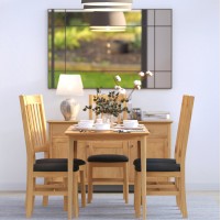 Saxbie Oak Square Dining Table