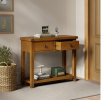 Barton Oak Living & Dining Console Table