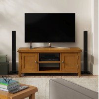 Barton Oak Living & Dining Plasma Tv Unit