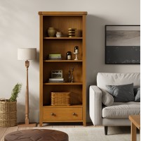 Barton Oak Living & Dining Large Bookcase