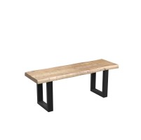 ACACIA LIVE EDGE 125 cm U LEG BENCH