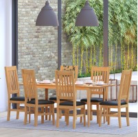 Saxbie Oak Extended 140cm To 180cm Dining Table and 6 Chairs