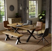 Sundara Mango 180cm DINING TABLE X LEG  With 4 Chairs