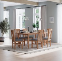 Harlyn Natural Oak 160/200cm Extending Dining Table With 4 Chairs
