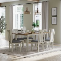 Harlyn Painted 125/165cm Extending Dining Table With 6 Chairs
