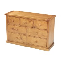 Chunky Pine 3 Over 4 Chest of Drawers