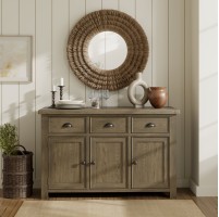 Stoneford Oak Large 3 Door 3 Drawer Sideboard