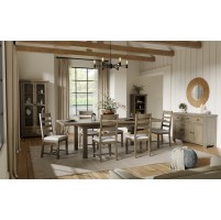 Stoneford Oak 140-180 cm Extending Dining Table and 4 Chairs