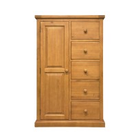 Chunky Pine Combination Wardrobe