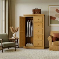 Chunky Pine Combination Wardrobe