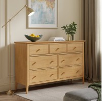 Danbury Oak 7 Drawer Wide Chest