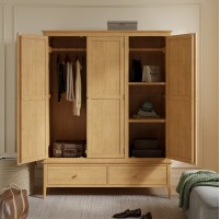 Danbury Oak Triple Wardrobe