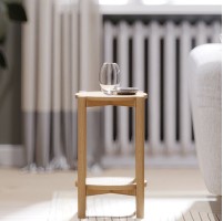 Elegans Natural Oak Round Side Table