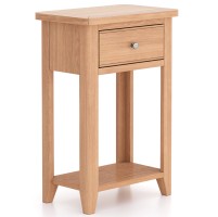 Harlyn Natural Oak Telephone Table