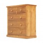 Chunky Pine 2 Over 3 Chest of Drawers