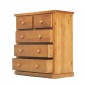 Chunky Pine 2 Over 3 Chest of Drawers