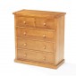 Chunky Pine 2 Over 3 Chest of Drawers