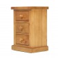 Chunky Pine 3 Drawer Bedside Cabinet