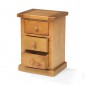 Chunky Pine 3 Drawer Bedside Cabinet