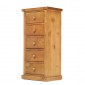 Chunky Pine 5 Drawer Tall Chest of Drawers
