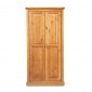 Chunky Pine Ladies Double Wardrobe