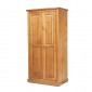 Chunky Pine Ladies Double Wardrobe