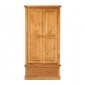 Chunky Pine Gents Double Wardrobe