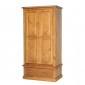 Chunky Pine Gents Double Wardrobe