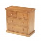Chunky Pine 2 Over 2 Chest of Drawers