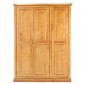 Chunky Pine Triple Wardrobe